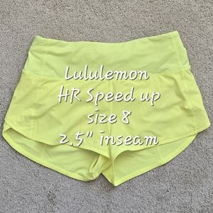Lululemon Speed up shorts
